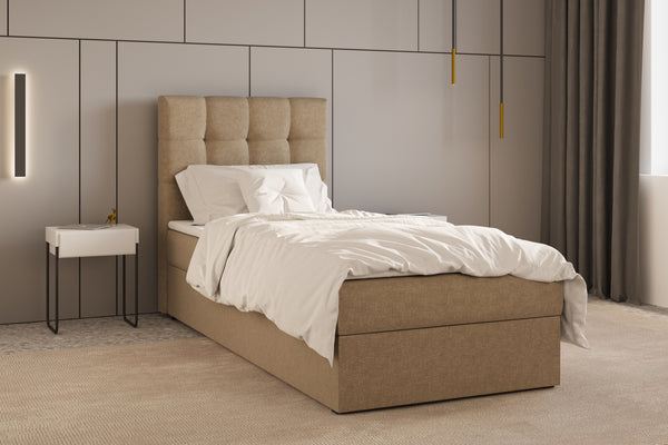 Boxbett – Bett 05 OSLO – Hugo- mit Bettkasten und Waschbarem Topper