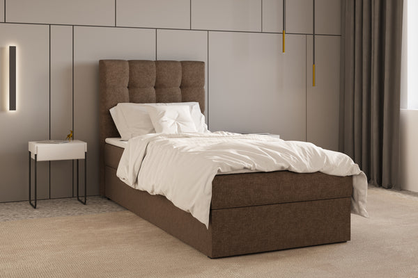 Boxbett – Bett 05 OSLO – Hugo- mit Bettkasten und Waschbarem Topper
