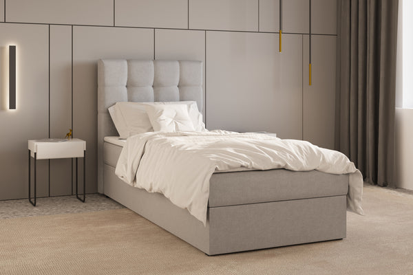 Boxbett – Bett 05 OSLO – Hugo- mit Bettkasten und Waschbarem Topper