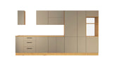 Nexa Küchenzeile KÜ01-L – Modernes Design in Beige Matt mit maximalem Stauraum