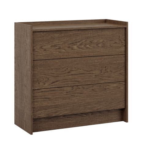 Akari Kommode Modern Elegant – Stilvolle 3-Schubladen Kommode mit Push-to-Open System