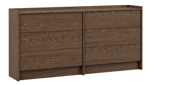 Akari Kommode Modern Elegant – Stilvolle große 6-Schubladen Kommode mit Push-to-Open System