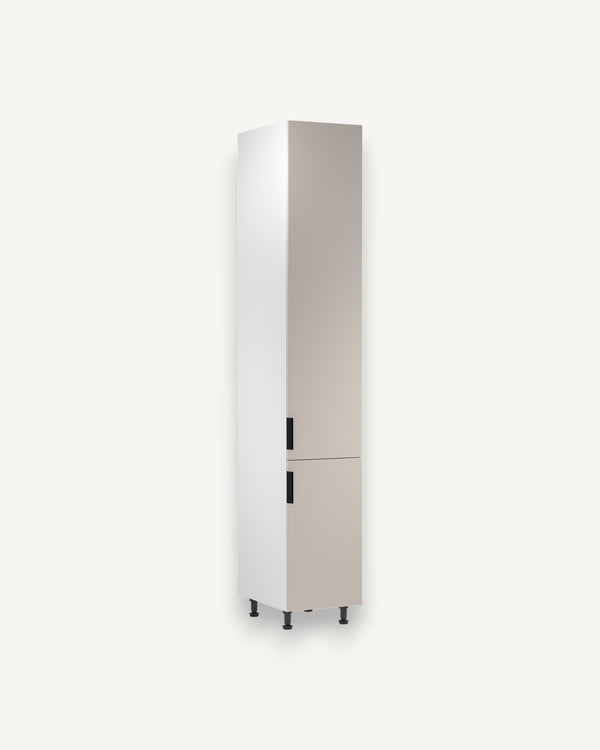 Hochschrank D40SPWN P/L - Sorento Weiß Beige - Praktisch, modern und funktional. - ROYAL24_MARKT