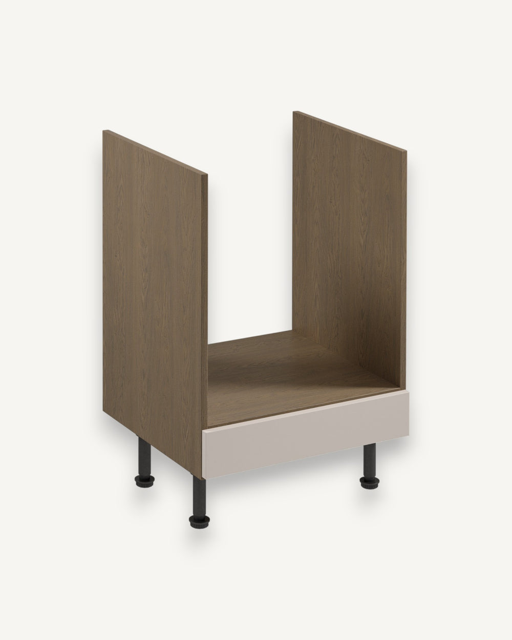 Herdumbauschrank D60ZK – Sorento Beige – Elegante Einfassung für Ihren Herd.