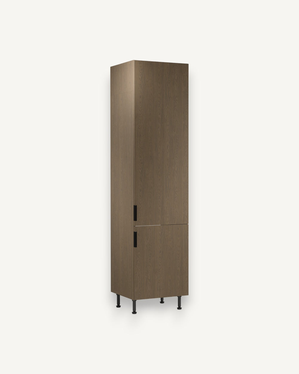 Kühlumbauschrank D60ZLN P/L – Sorento Dunkle Eiche – Praktischer Schrank für nahtlose Kühlintegration.