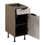 Unterschrank D40S1 P/L - Sorento Beige - Perfekte Ergänzung für Ihre Kücheneinrichtung. - ROYAL24_MARKT