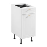 Unterschrank D40S1 P/L - Sorento Weiß - Leicht und stilvoll für moderne Küchen. - ROYAL24_MARKT