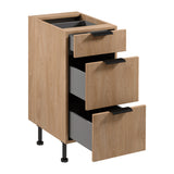 Küchenzeile - Sorento - Beige & Sonoma Eiche (Matt) - K45-G300 cm - ROYAL24_MARKT