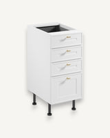 Unterschrank D40S4 AX - Sorento Weiß - Perfekte Anpassung an jede Wand. - ROYAL24_MARKT
