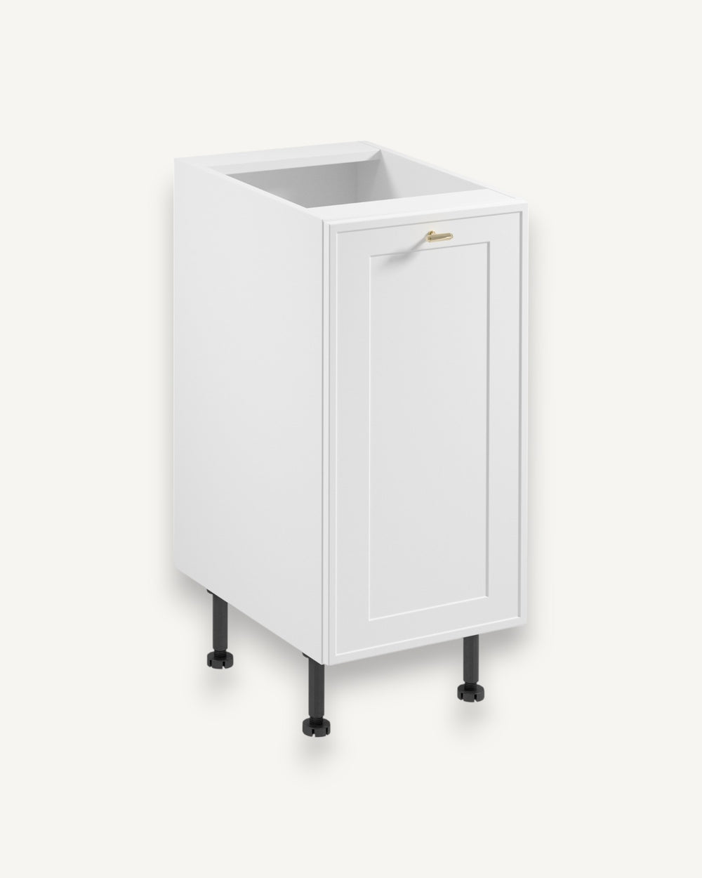 Unterschrank D40 P/L – Sorento Weiß – Passt sich elegant in jede Küchengestaltung ein.