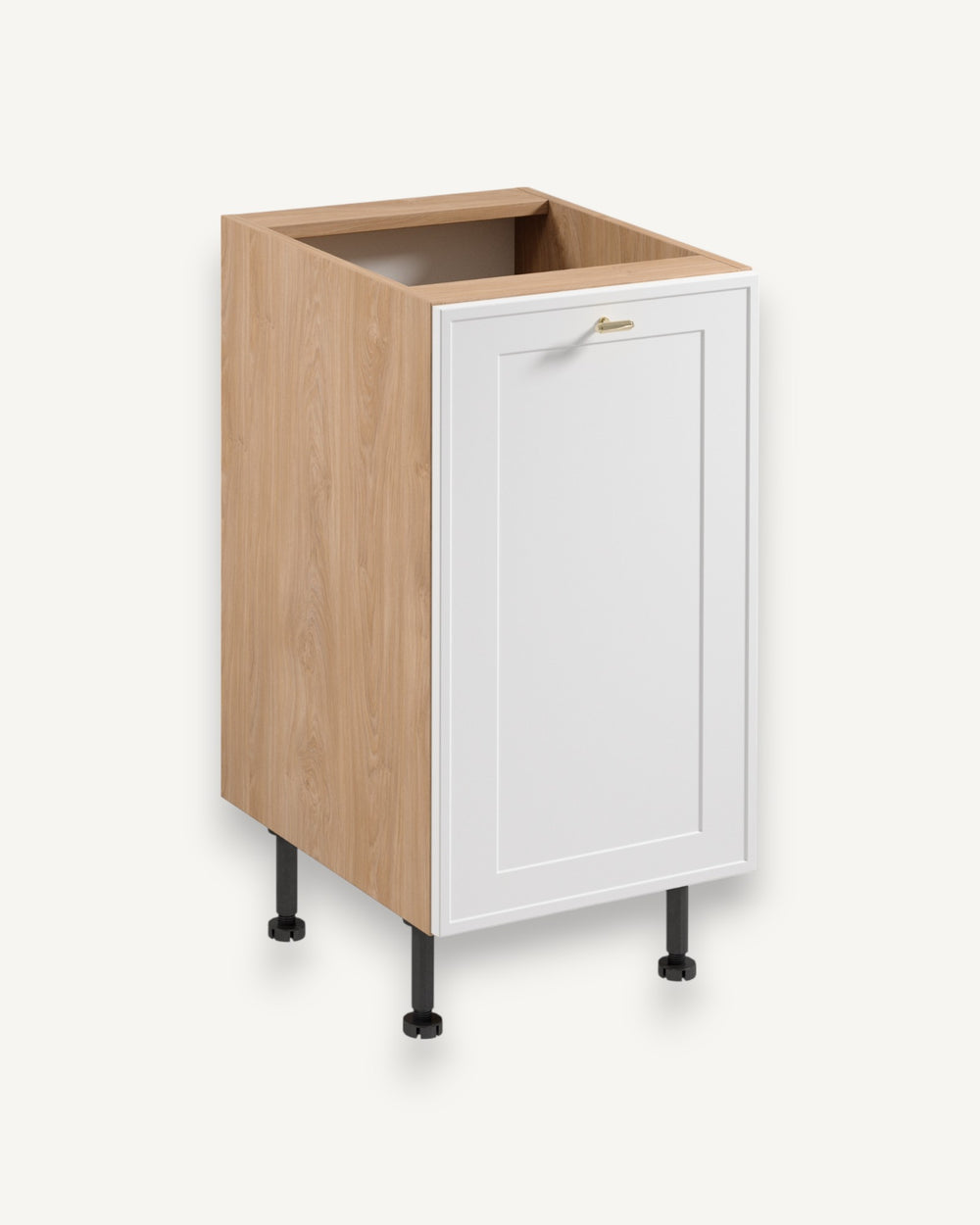 Unterschrank D45 P/L – Sorento Sonoma Eiche Weiß – Hergestellt aus hochwertigen Materialien.