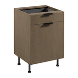 Unterschrank D60S1 P/L AX - Sorento Dunkle Eiche - Ordnung mit modernem Design. - ROYAL24_MARKT