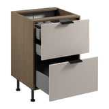 Unterschrank D60S2+1 AX - Sorento Beige - Funktionalität trifft modernes Design. - ROYAL24_MARKT