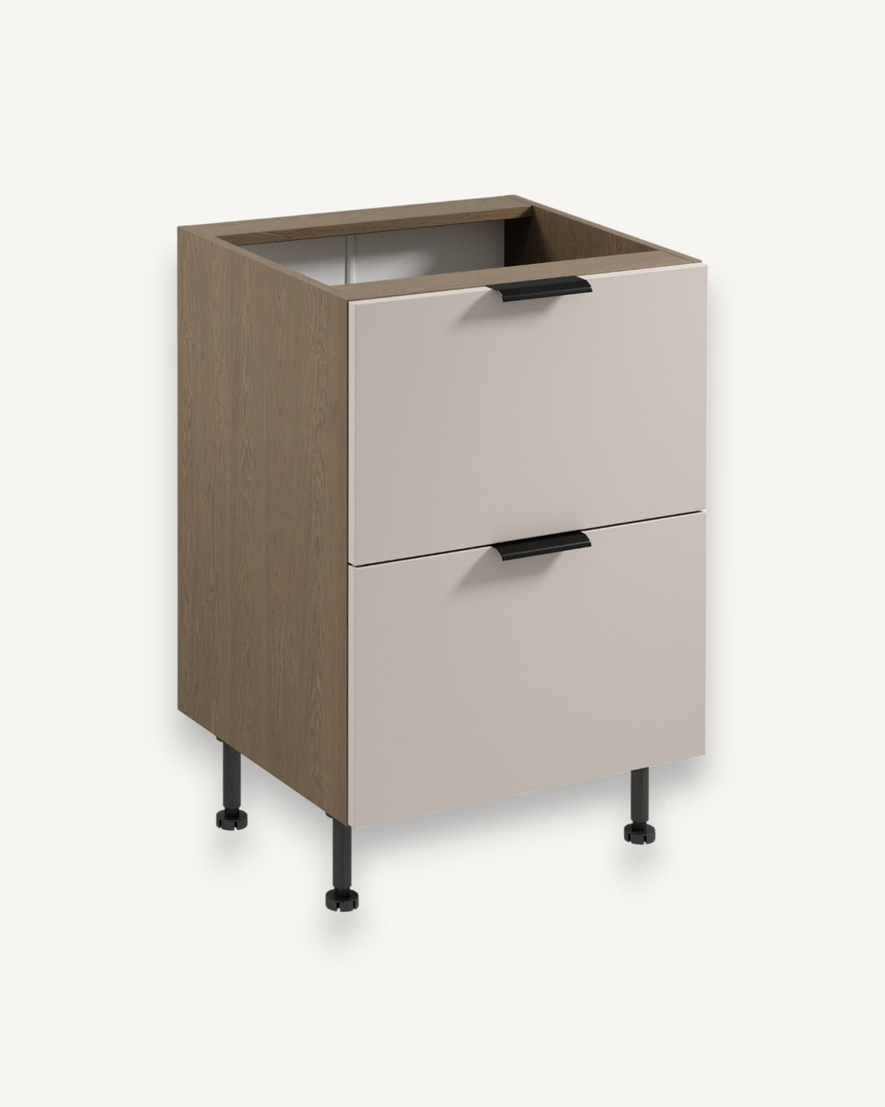 Unterschrank D60S2 AX – Sorento Beige – Praktisch und stilvoll in jeder Küche.