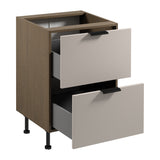 Unterschrank D60S2 AX - Sorento Beige - Praktisch und stilvoll in jeder Küche. - ROYAL24_MARKT