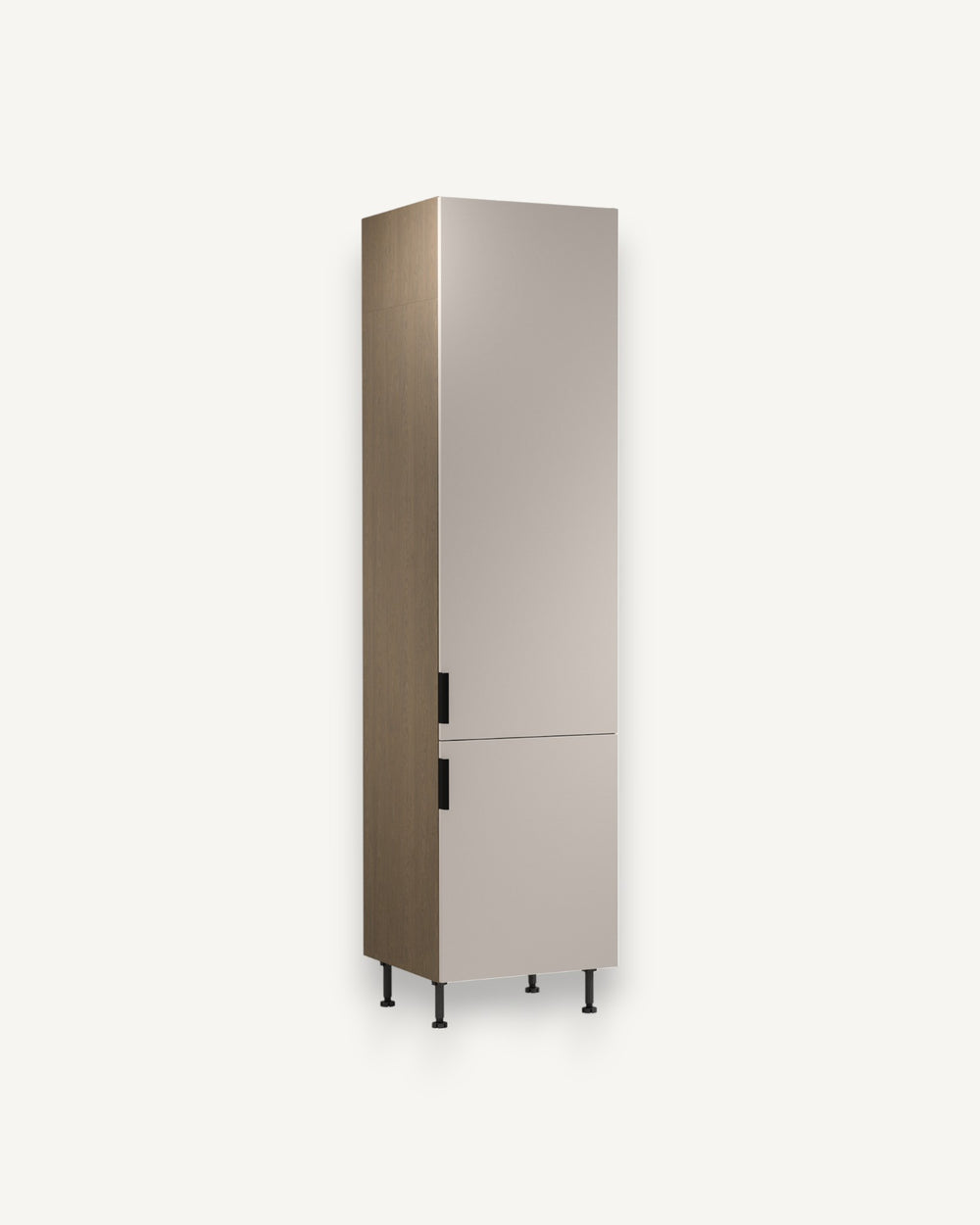 Hochschrank D60T P/L AX – Sorento Beige – Bietet viel vertikalen Stauraum.
