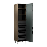 Hochschrank D60T P/L AX - Sorento Grün - Vertikaler Stauraum für jede Küche. - ROYAL24_MARKT
