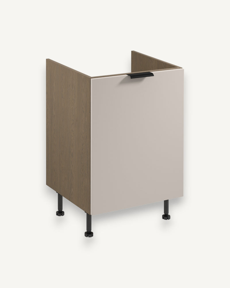 Spülenunterschrank mit Sortiereinsatz D60ZS AX – Sorento Beige – Clevere Lösungen für kleine Räume.