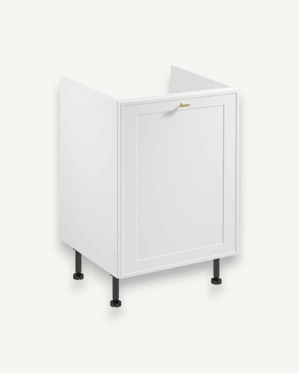 Unterschrank mit Sortiereinsatz D60ZS AX – Sorento Weiß – Langlebig und robust.