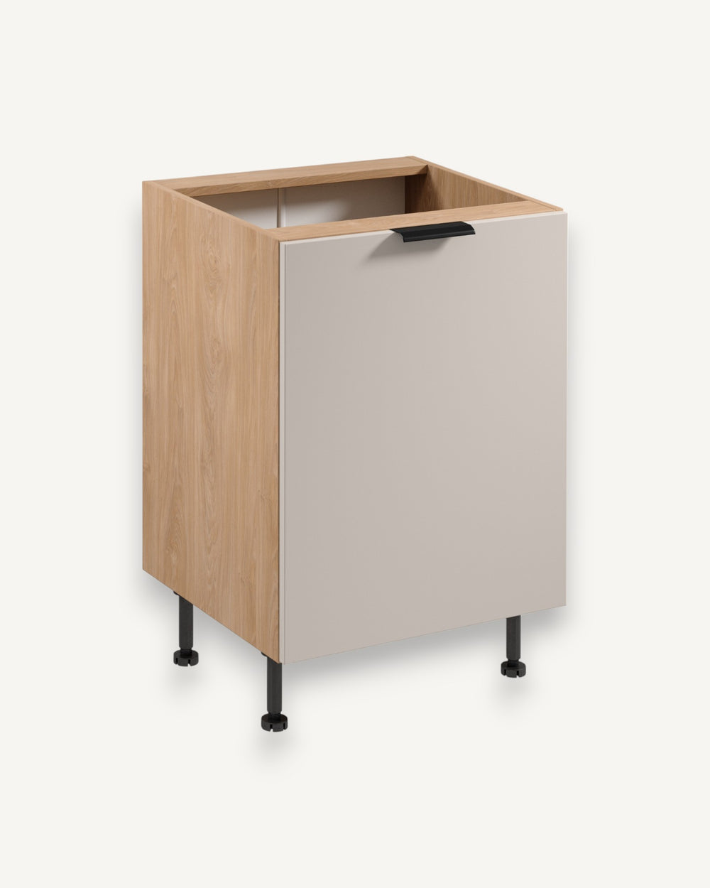 Unterschrank D60 P/L – Sorento Beige Sonoma Eiche – Perfekte Ergänzung für Ihre Kücheneinrichtung.