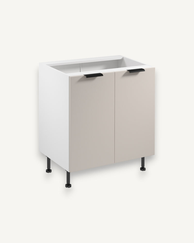 Unterschrank D80 – Sorento Weiß Beige – Perfekte Organisation für Ihre Utensilien.