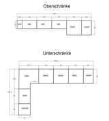 Velmora Winkelküche 300 × 185 cm KÜ04 – Moderne L-Küche ohne Arbeitsplatte – MDF Fronten – Grau Hochglanz