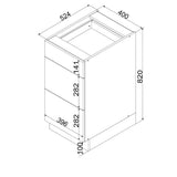 Unterschrank D40S3 – Zivora – 3 Schubladen für effiziente Organisation