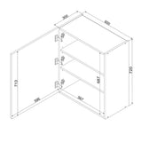 Hängeschrank W60 P/L – ARVION – Praktisches Stauraum Konzept