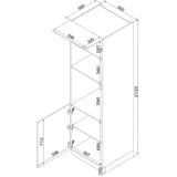 Mikrowellenumbauschrank D60PK MVP/L – Arvion – Stilvolles Küchenelement