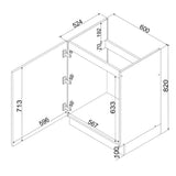 Spülenunterschrank D60ZL P/L – Arvion – Moderne Küchen Gestaltung