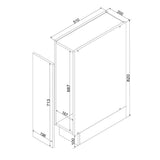 Apothekerschrank D20CARGO – Morvex – Moderne Küchenlösung