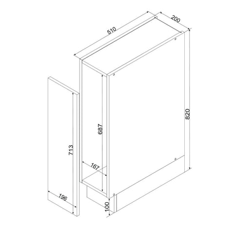 Apothekerschrank D20CARGO – Emverra – Moderne Küchenlösung