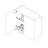 Hängeschrank mit Geschirrtrockner W80SU ( S1600/111 ) – BONO – Moderne Küchen Ästhetik