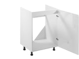 Küchenzeile K74-G440 - Aspen Weiß - Balance zwischen Modernität und Funktion - ROYAL24_MARKT