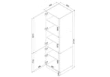 Hochschrank D60SŁ P/L ( S1600/56 ) – BONO – Hochwertiges Design Konzept