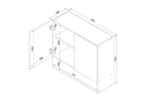 Hängeschrank W80 PD - ELENA - Elegant & stilvoll - ROYAL24_MARKT