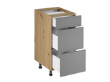 Nexa Küchenmöbel-Set KÜ03-L – Beige – Stilvolle 460 cm Küchenlösung mit maximalem Stauraum und moderner Eleganz