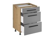 Küchenmöbel-Set KÜ02-L – 360 cm – Moderne Beige Küchenzeile mit optimalem Stauraum