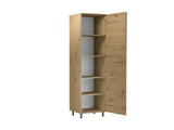 Nexa Küchenzeile KÜ06-L – Woodline – 300 cm – Moderne Familienküche mit Hochschrank und großzügigem Stauraum