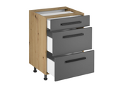 Nexa Küchenzeile KÜ01-L – Modernes Design in Grau Matt mit maximalem Stauraum