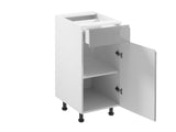 Unterschrank 40 cm – Velmora D40S1 Grau/Hochglanz