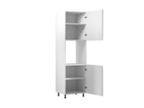 Umbauschrank 60 cm – Velmora D60P P/L Grau/Hochglanz