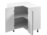 Winkelküche - Aspen - Grau (Hochglanz) - K55-330×210 cm - ROYAL24_MARKT