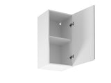 Hängeschrank 40 cm G40 P/L – Velmora – Grau / Hochglanz