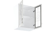 Glashängeschrank G60S – Sycylia Weiß – Charmantes Design für eine gemütliche Atmosphäre.