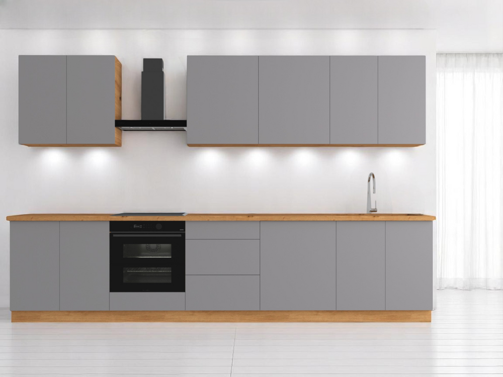 Küchenzeile K89-G340 – Nexa Beige – Strapazierfähig mit modernem Flair