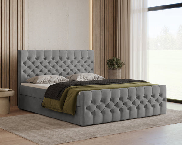 Boxbett – Bett 12 – Manila – Modernes Polsterbett mit Bettkasten