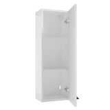 Badezimmer Hochschrank - METRO SYSTEM C30 - goldenes Eichendekor - weißer Hochglanzlack - Schwarzer Mattlack - ROYAL24_MARKT