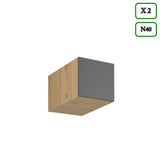 Winkelküche K105-G330 - Langen Grau Artisan - Praktisch durchdacht für Ihr Zuhause - ROYAL24_MARKT