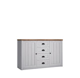 Elegantes Sideboard Portivo im Landhausstil mit 4 Schubladen und 2 Türen – Geräumig & Hochwertig